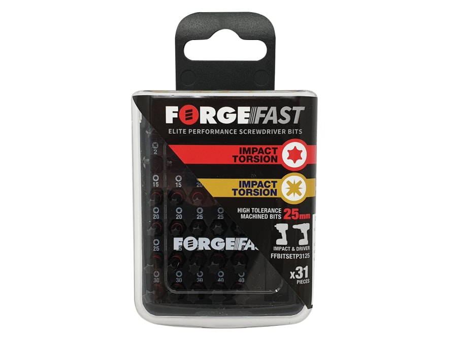 Forgefix FFBITSETP3125 31 Piece Impact Bit Set