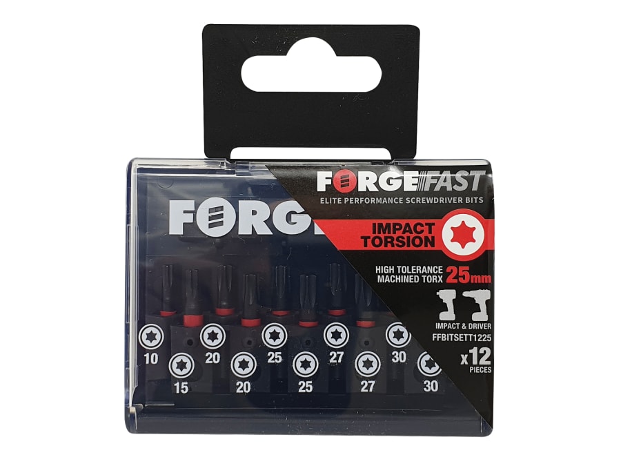 Forgefix FFBITSETT1225 12 Piece Impact Bit Set