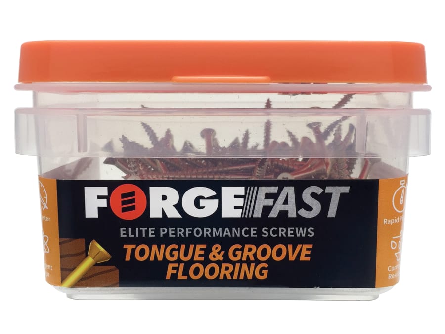 Forgefix FFTF3545YT 3.5 x 45mm TORX Compatible Flooring Tongue & Groove Screws Box 200