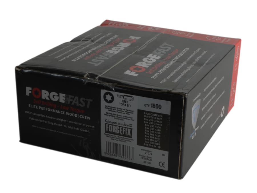 Forgefix FFTPACK Wood Screw Pack 1800 Piece