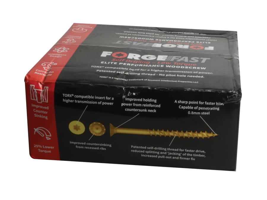 Forgefix FFTPACK Wood Screw Pack 1800 Piece
