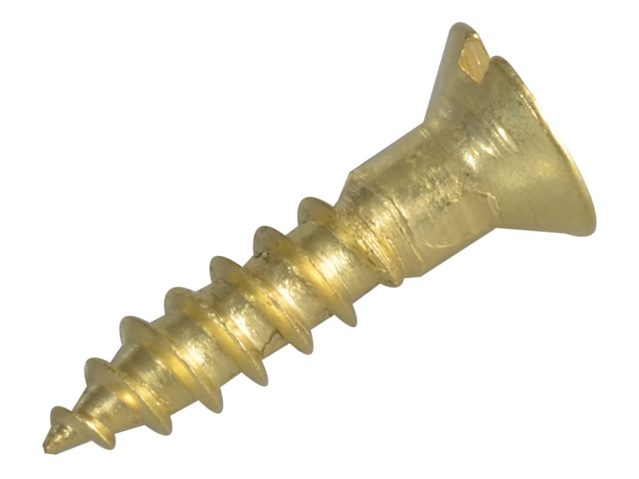 Forgefix FPCSK586BR 5/8in Brass Slotted CSK Wood Screw