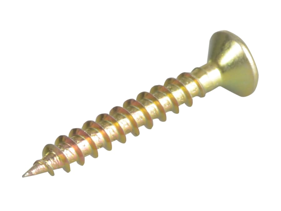 Forgefix FPMPS430Y 4.0 x 30mm Multi-Purpose Pozi Countersunk Screws