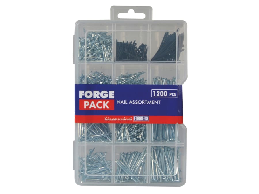 Forgefix FPNLSET Assorted Nail Kit 1200 Piece