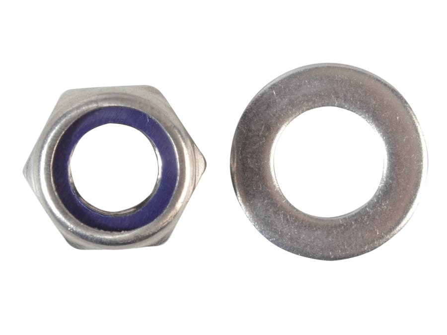 Forgefix FPNYLOC12SS M12 A2 Stainless Steel Nyloc Nuts & Washers