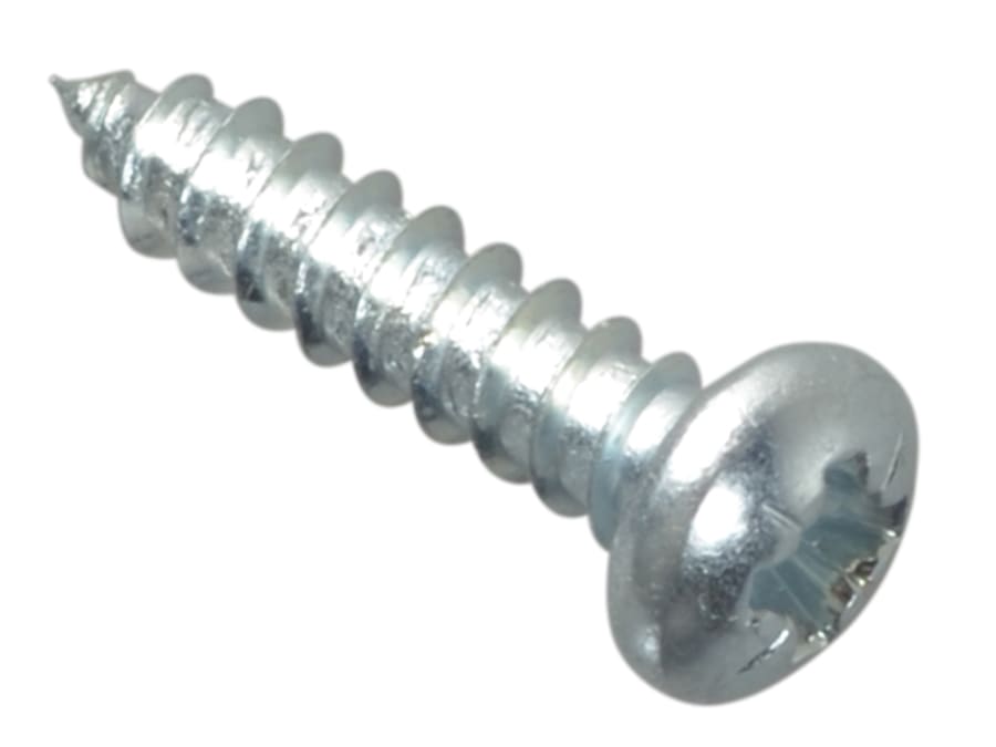 Forgefix FPSTPP124ZP 1/2in x 4in Pozi Pan Head Self-Tapping Screw ZP