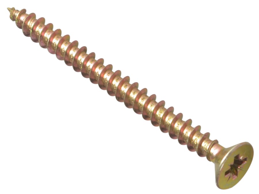 Forgefix MPS560Y 5.0 x 60mm Multi-Purpose Pozi Countersunk Screws Box of 100