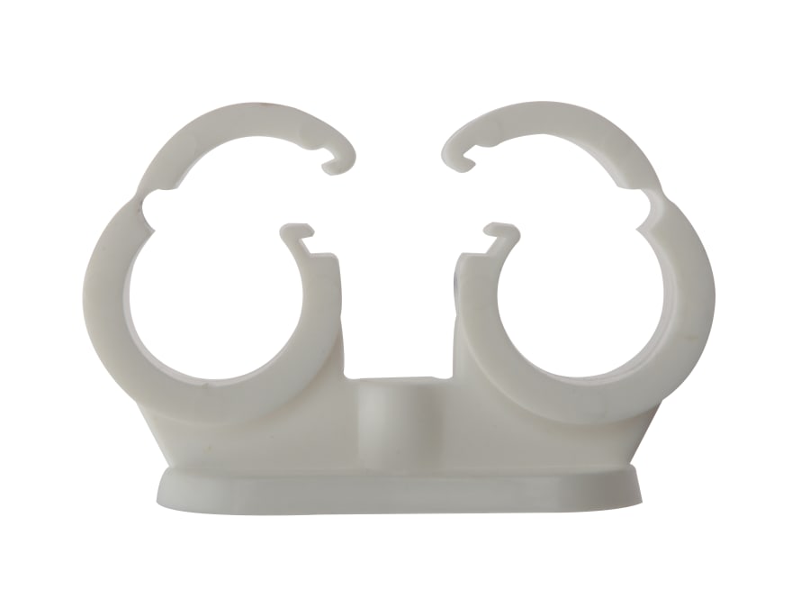Forgefix PCDC22 22mm Double Pipe Clip Box 50