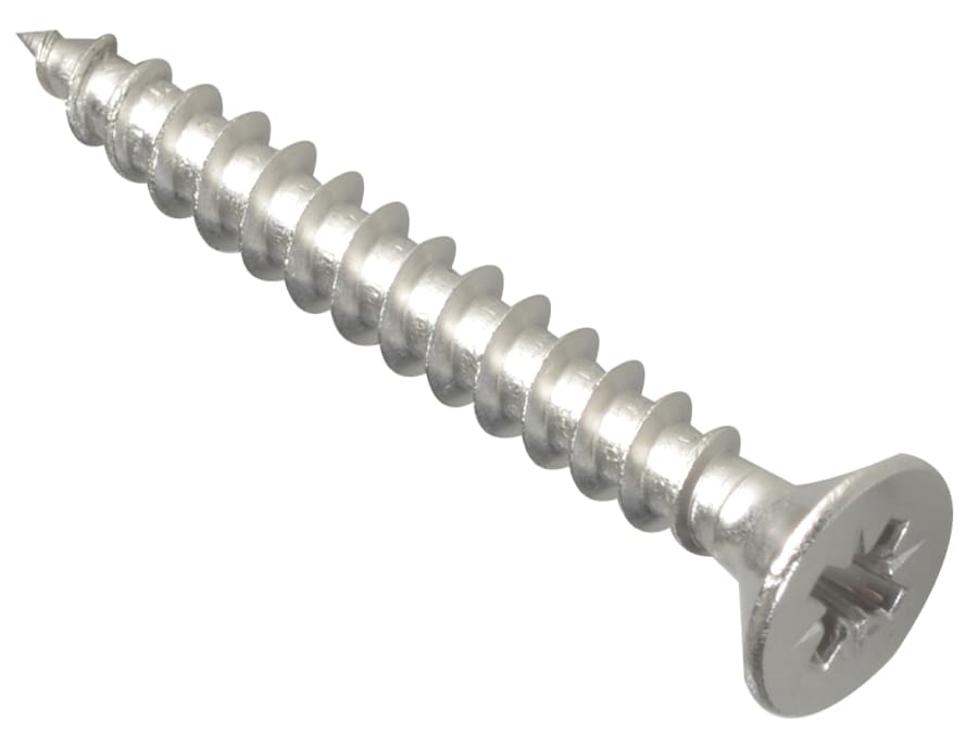 Forgefix POZI540SS Pozi Screw 5.0 x 40mm Stainless Steel Box 200