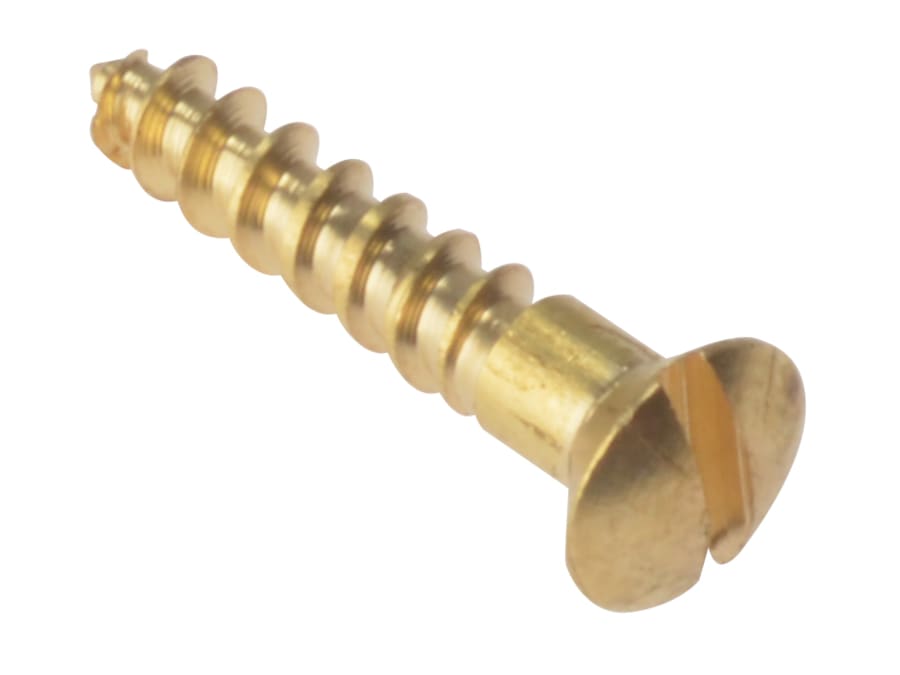 Forgefix RAH586BR Slotted Raised Head Wood Screw 5/8in x 6