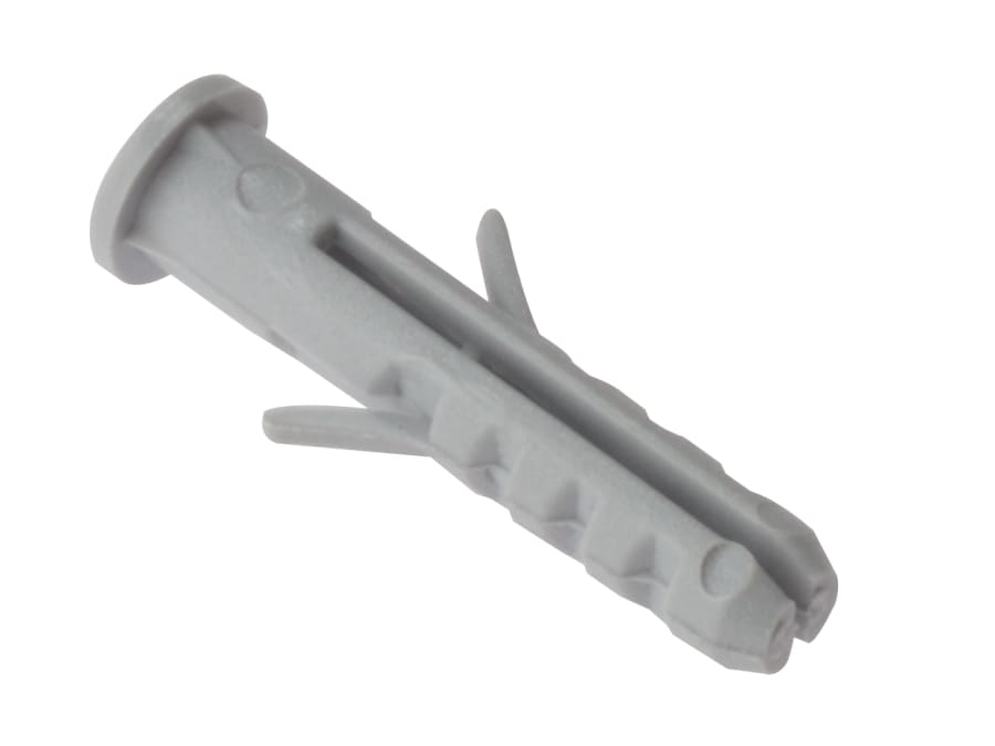 Forgefix 100RMD840 M8 x 40mm Rimmed Nylon Wall Plugs Bag 100