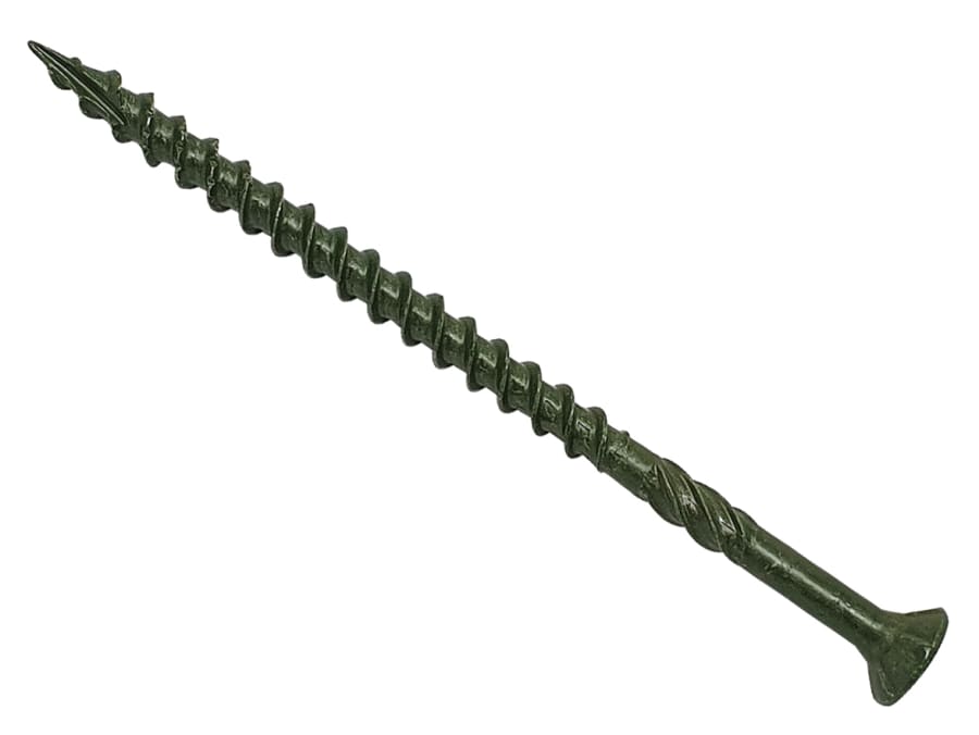Forgefix SPEDS4575G Green Deck Screw 4.5 x 75mm Box 200