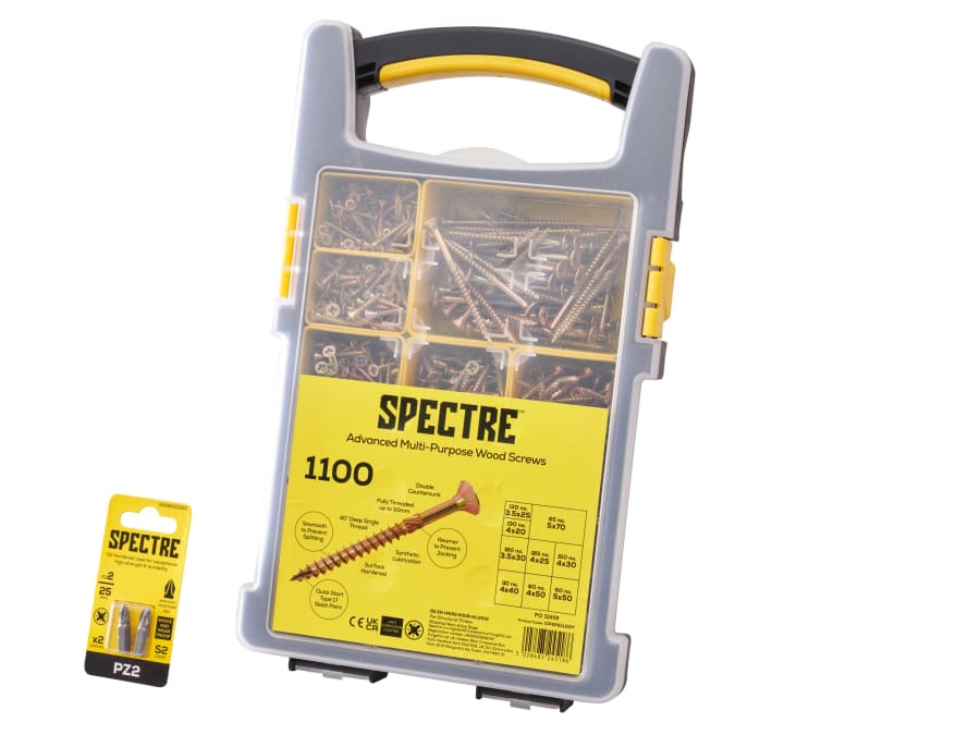 Forgefix OPSPE1100Y 1100 Piece Screw Set