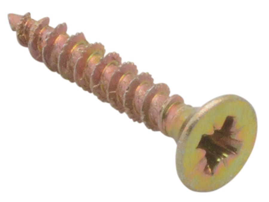 Forgefix SPE425Y PZ Compatible Wood Screw 4.0 x 25mm Box 200
