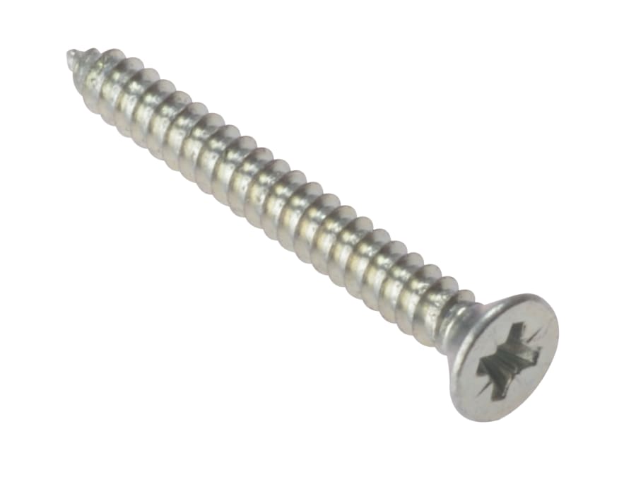 Forgefix STCSK18ZP Self-Tapping Screws Pozi CSK ZP 1in x 8 Box 200
