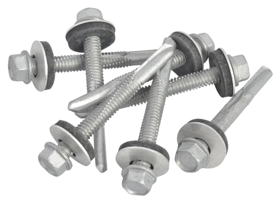 Forgefix TFHH5551 5.5 x 51mm Hex Head Roofing Screw Self-Drill Pack 100