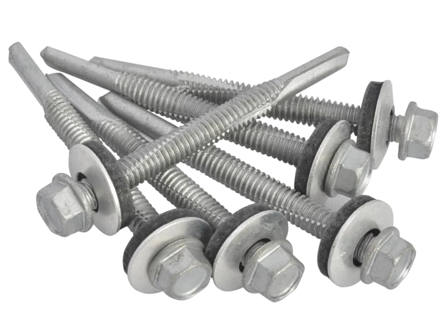 Forgefix TFHH5580 5.5 x 80mm Hex Head Roofing Screw Self-Drill