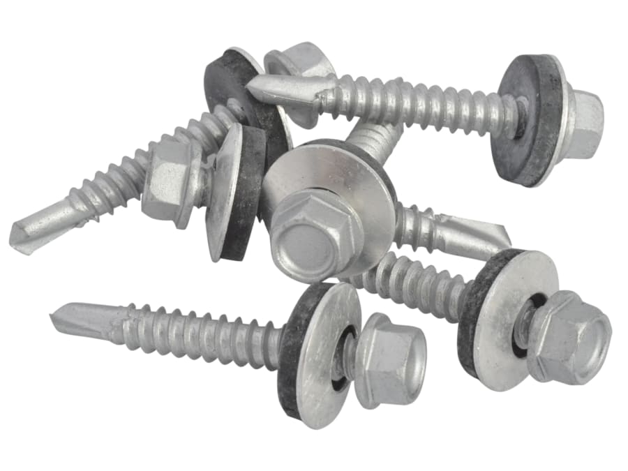 Forgefix TFHL5538 5.5 x 38mm Hex Head Roofing Screw Self-Drill Pack 100