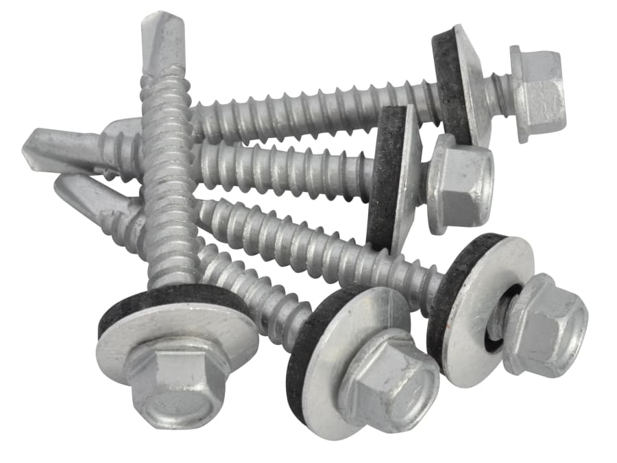 Forgefix TFHL5545 5.5 x 45mm Hex Head Roofing Screw Self-Drill Pack 100