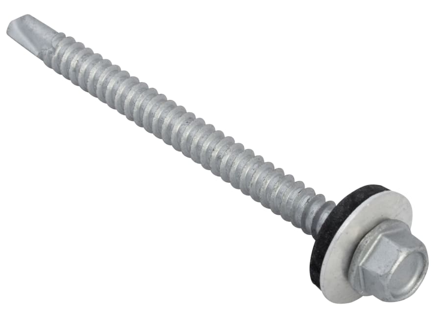 Forgefix TFHL5570 5.5 x 70mm Hex Head Self-Drill Roofing Screws Pack 50