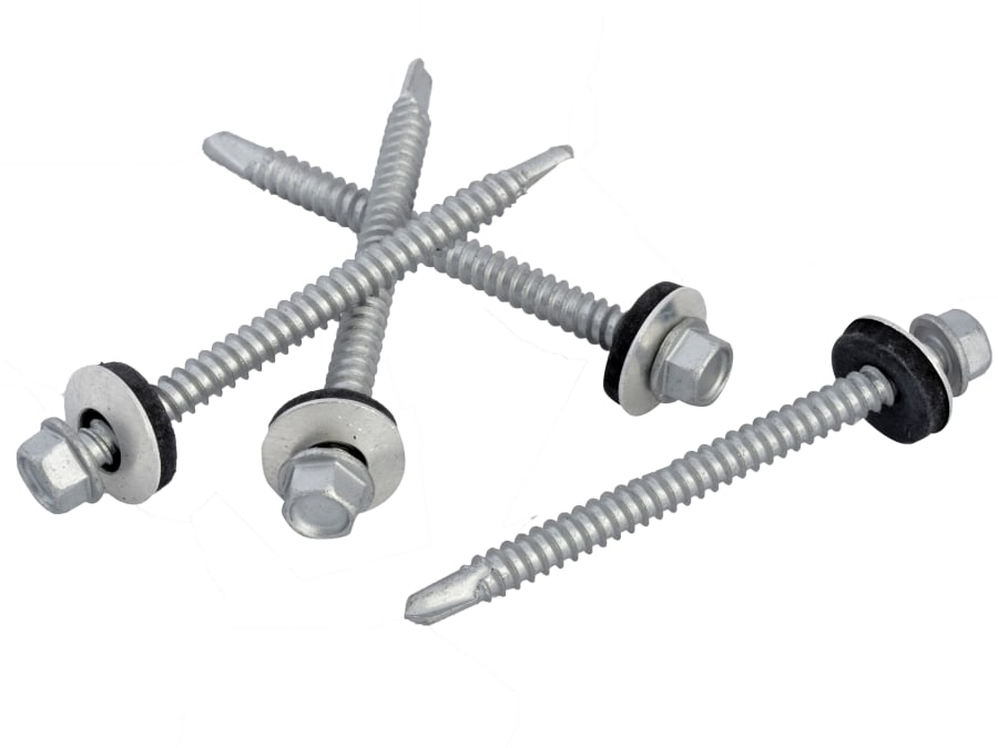 Forgefix TFHL5570 5.5 x 70mm Hex Head Self-Drill Roofing Screws Pack 50