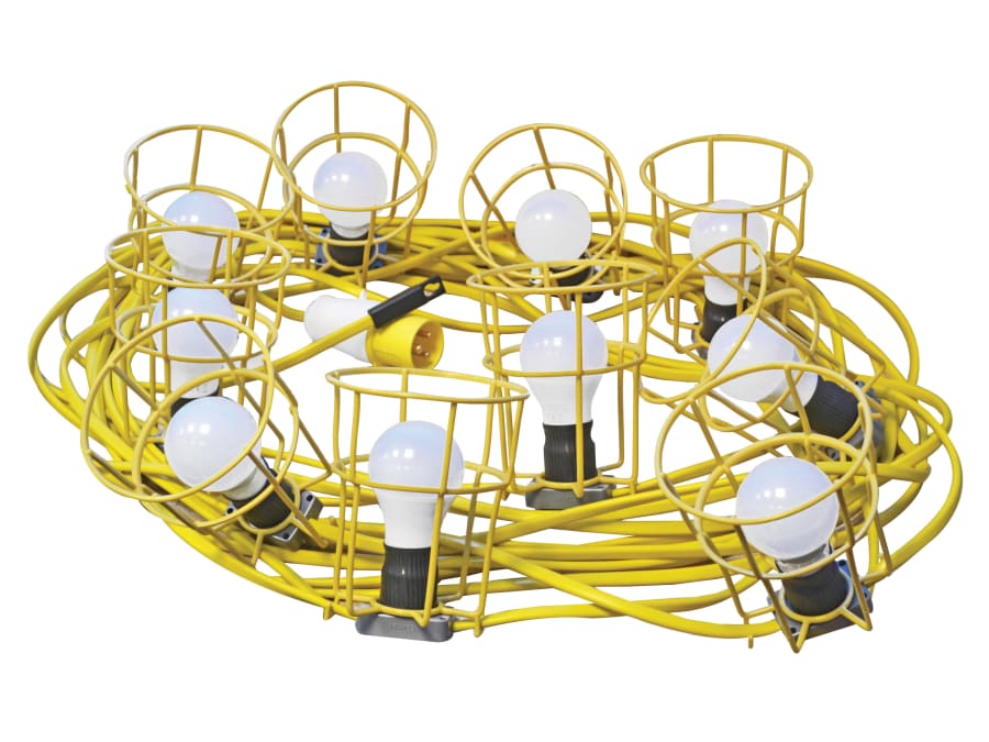 Faithfull Power Plus HL03ES22LED 22m 10 LED Festoon Lights