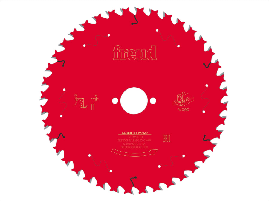 Freud F03FS09723 210mm x 30mm x 40T Circular Saw Blade