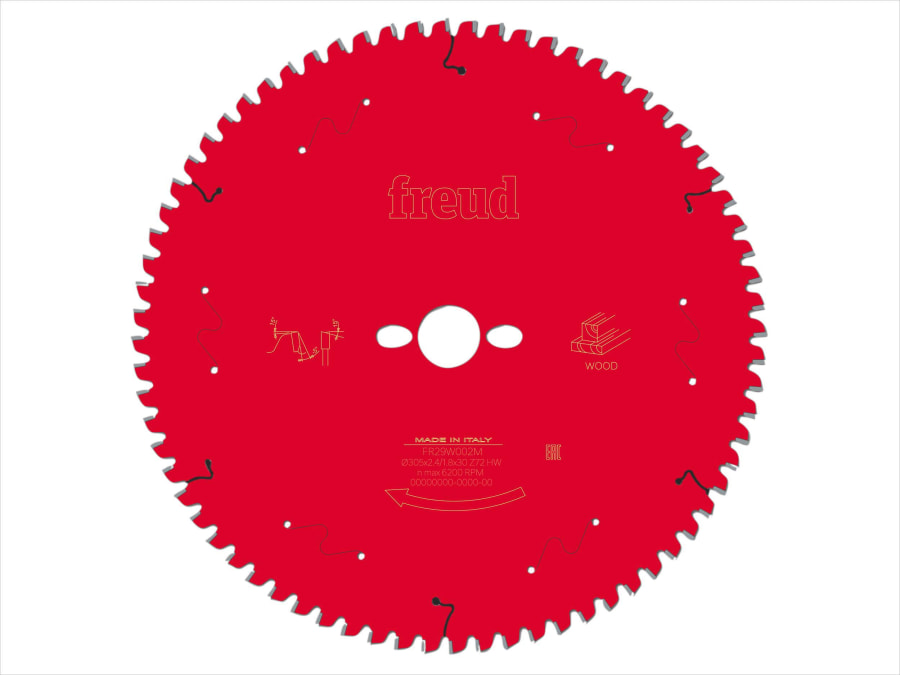 Freud F03FS09763 305mm x 30mm x 72T Wood Mitre Saw Blade