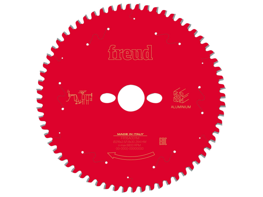 Freud F03FS09821 216mm x 30mm x 64T Metal Mitre Saw Blade