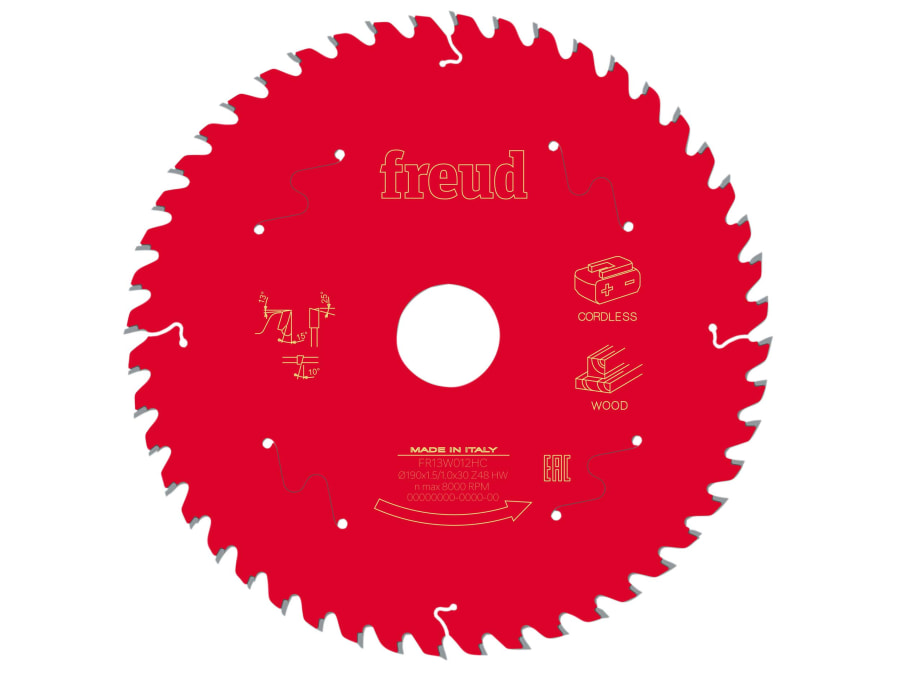 Freud F03FS10059 Wood Circular Saw Blade 190mm x 30mm 48T