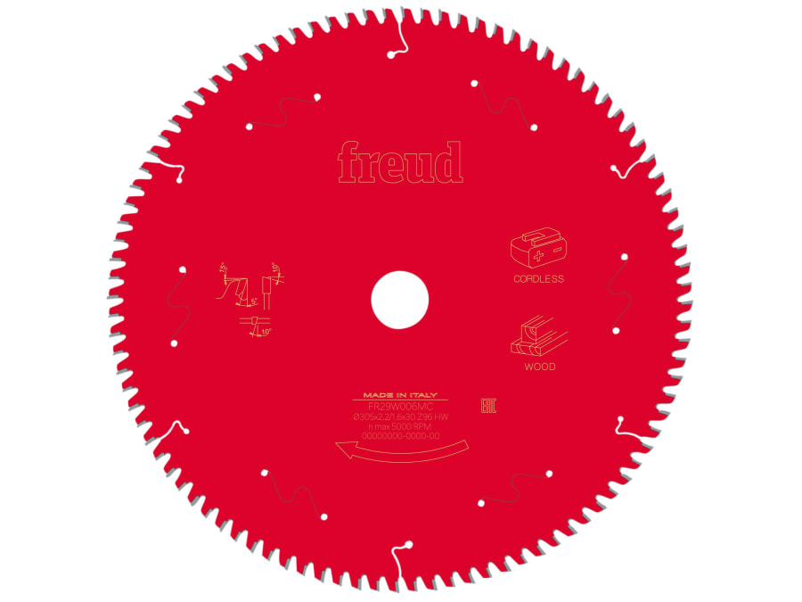 Freud F03FS10067 305mm x 30mm x 96T Mitre Saw Blade