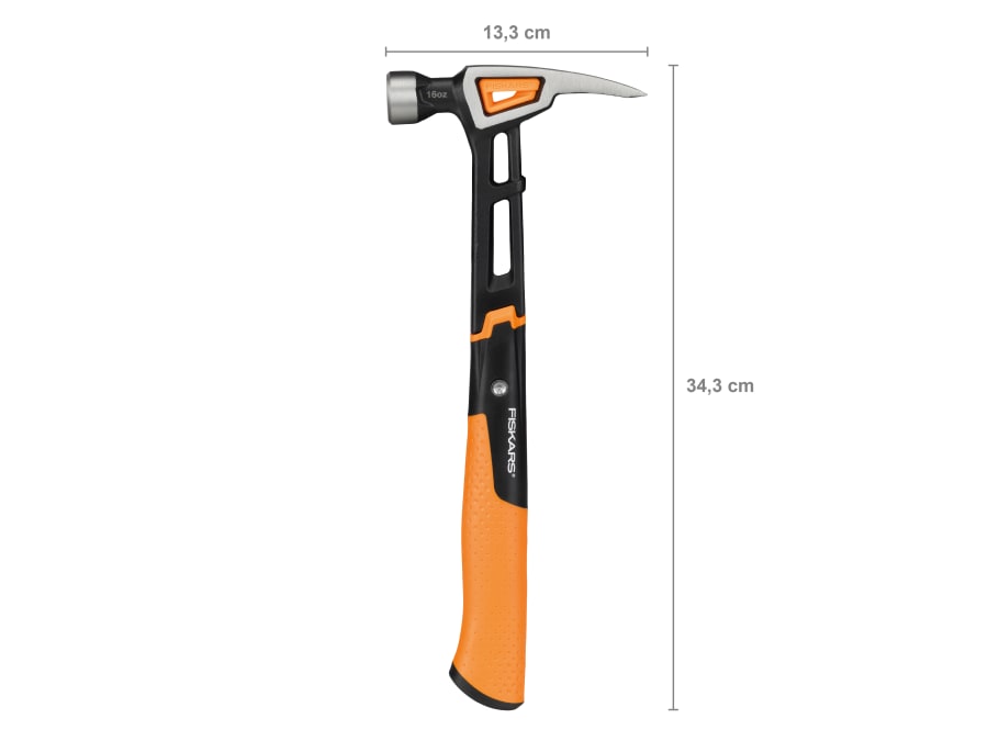 Fiskars 1020213 IsoCore Finishing Hammer 450g