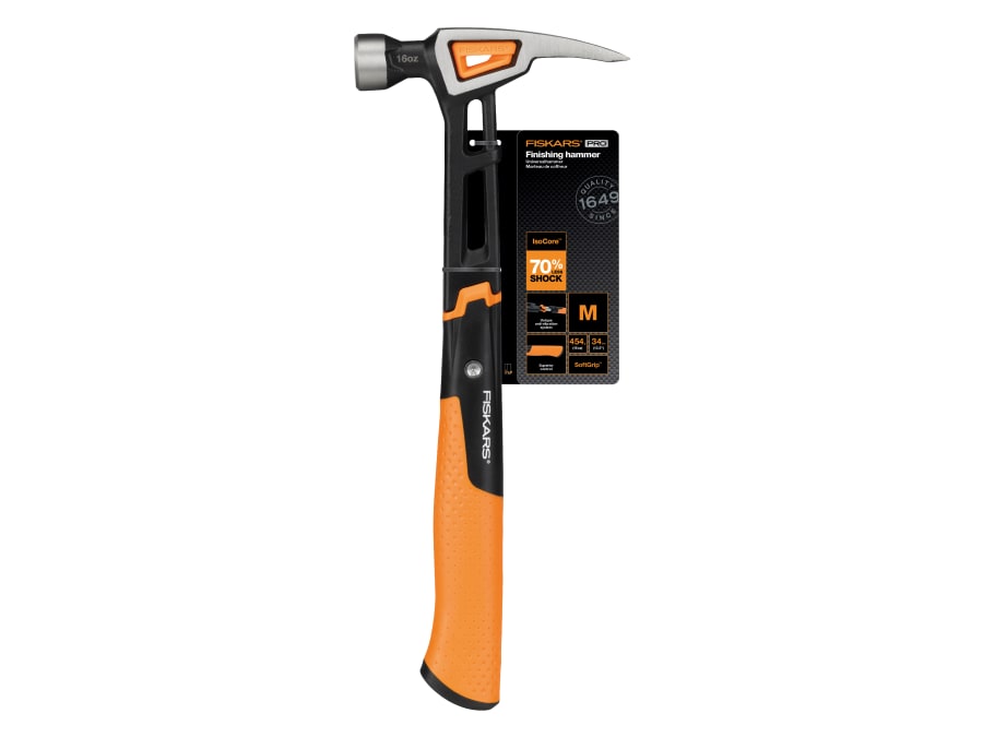 Fiskars 1020213 IsoCore Finishing Hammer 450g