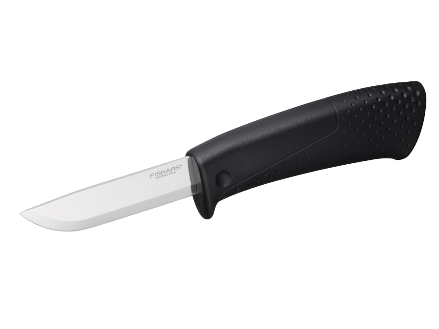 Fiskars 1023617 Builder's Knife with Sharpener