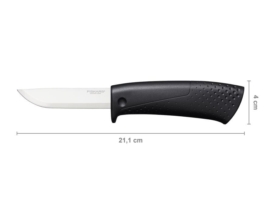 Fiskars 1023617 Builder's Knife with Sharpener