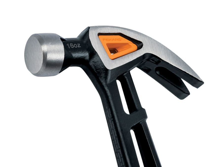 Fiskars 1027202 IsoCore Curved Finishing Hammer 450g