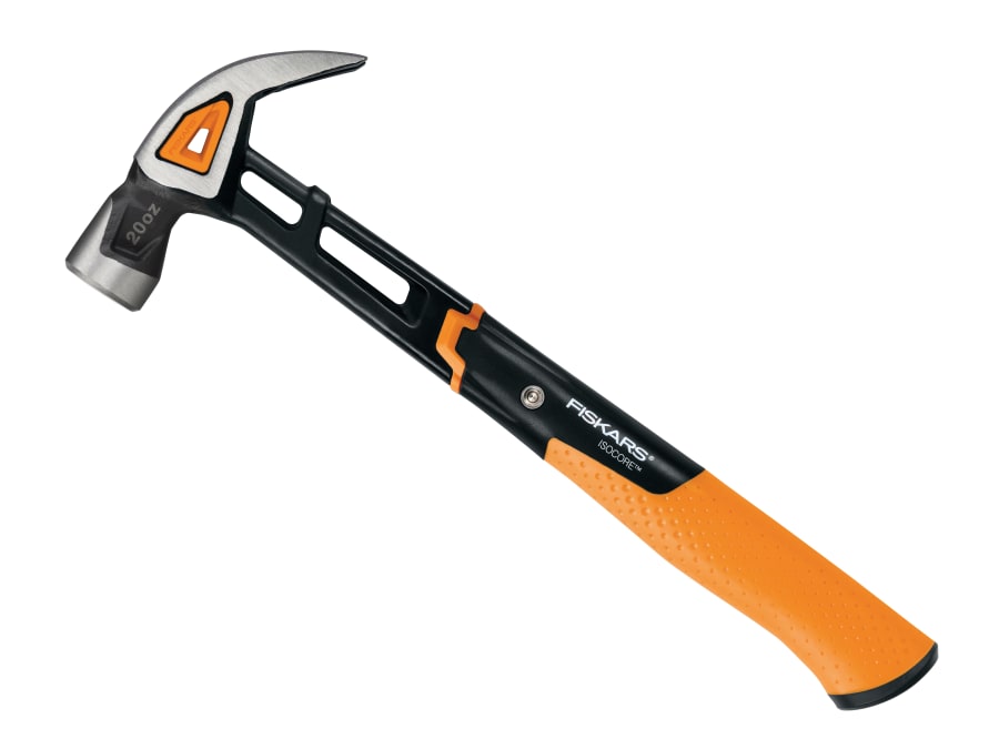 Fiskars 1027203 IsoCore Curved Finishing Hammer 570g