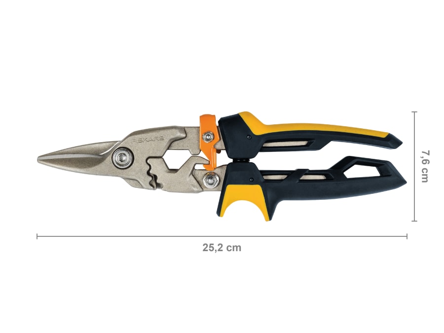 Fiskars 1027207 250mm Straight Cut Aviation Snips