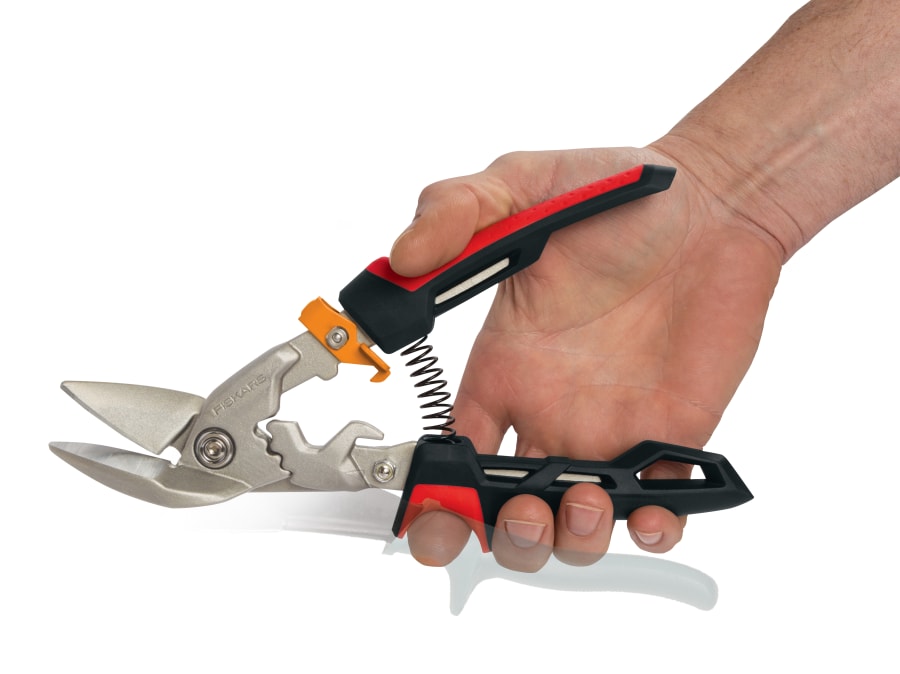 Fiskars 1027211 Offset Aviation Snip Left Cut 250mm