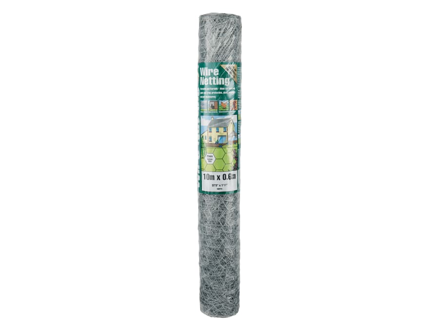 Gardman 50040 Galvanised Wire Netting 25mm Hexagon 0.6m