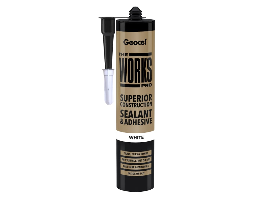Geocel 6001240C03 Sealant & Adhesive White 290ml