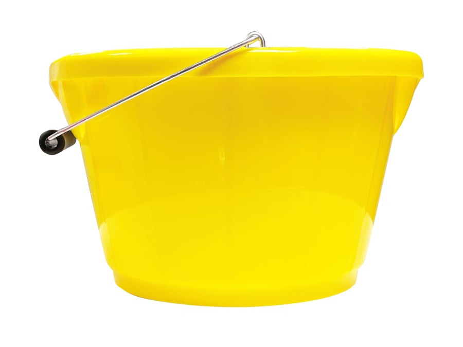 Red Gorilla B4GPY 10L Shallow Bucket Yellow