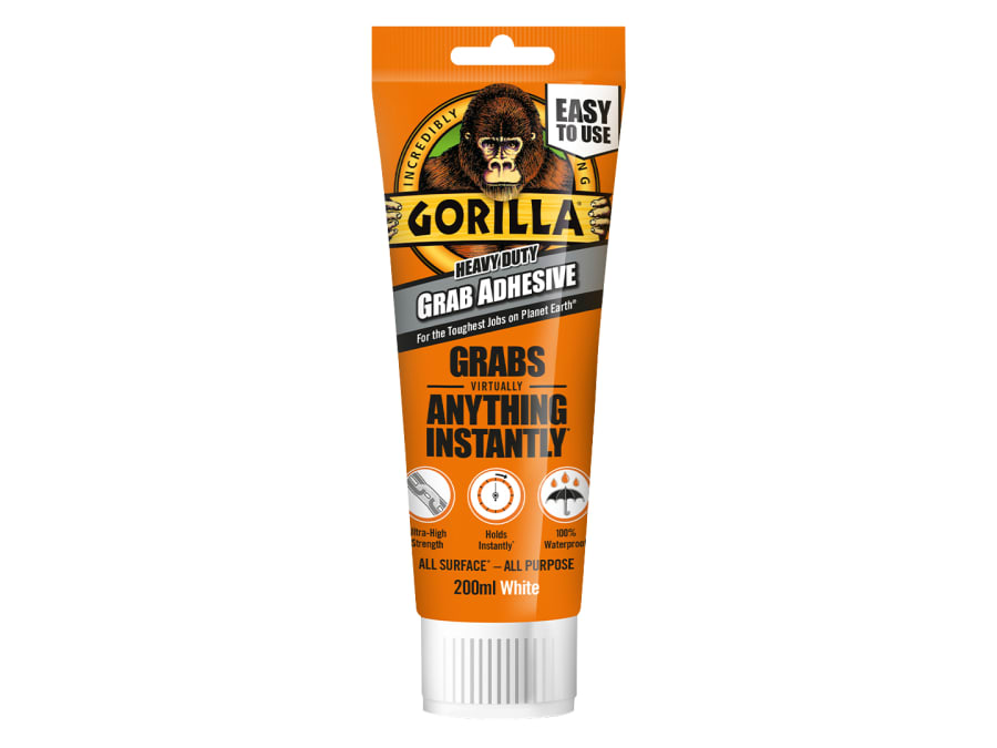 Gorilla Glue 2044311 Heavy-Duty Grab Adhesive White 200ml