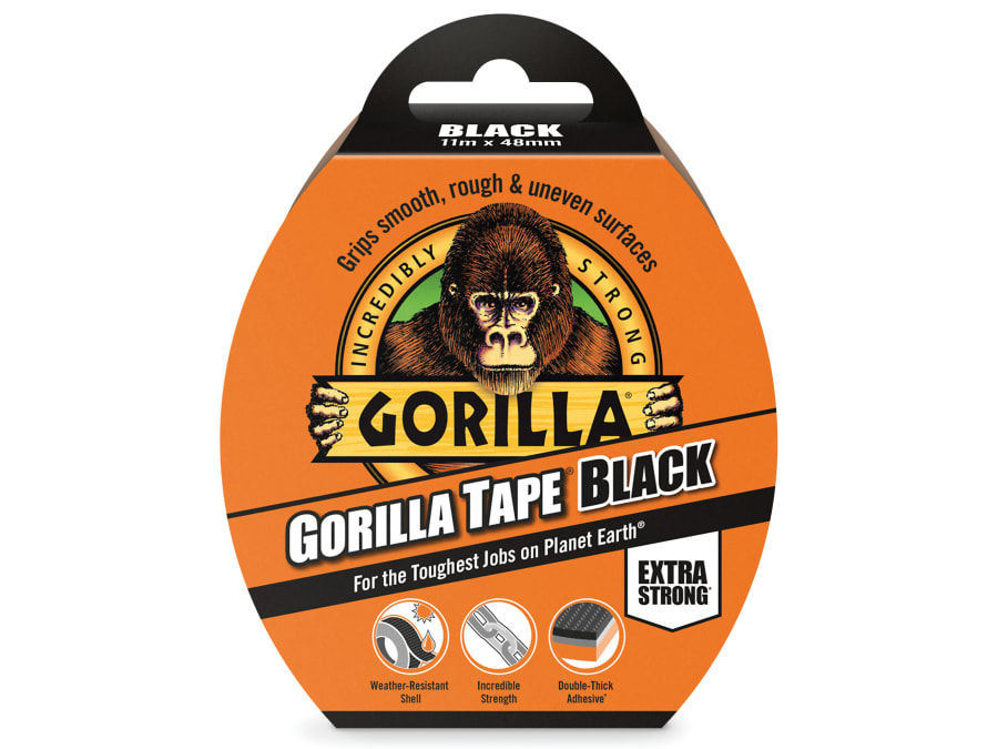 Gorilla Glue 3044001 Black Tape 48mm x 11m