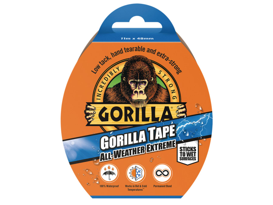 Gorilla Glue 3044021 All-Weather Extreme Tape 48mm x 11m Black