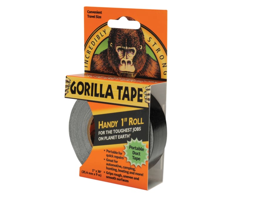 Gorilla Glue 117803 25mm x 9m Handy Roll Tape Black