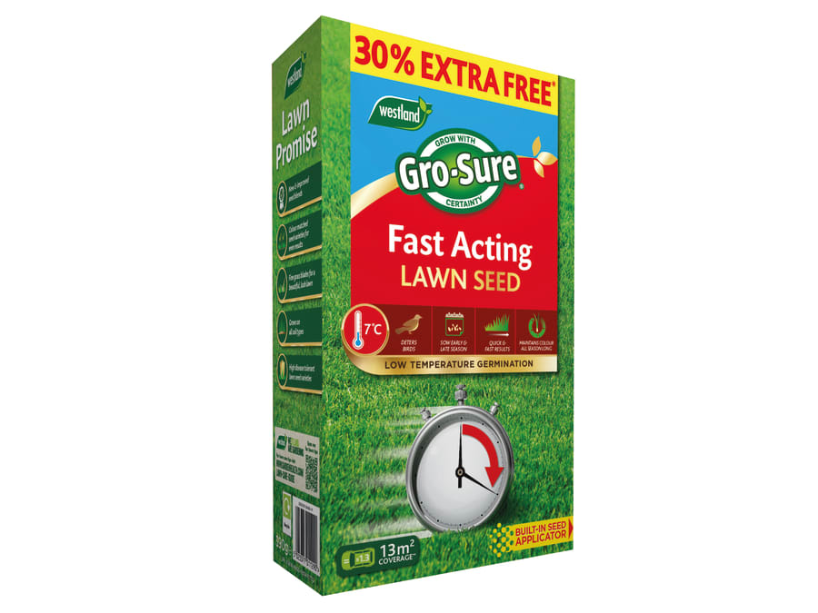 Gro-sure 20500299 Fast Acting Lawn Seed 10m²