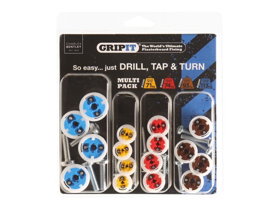 Gripit GPMULTIPK Plasterboard Fixings Multi Pack