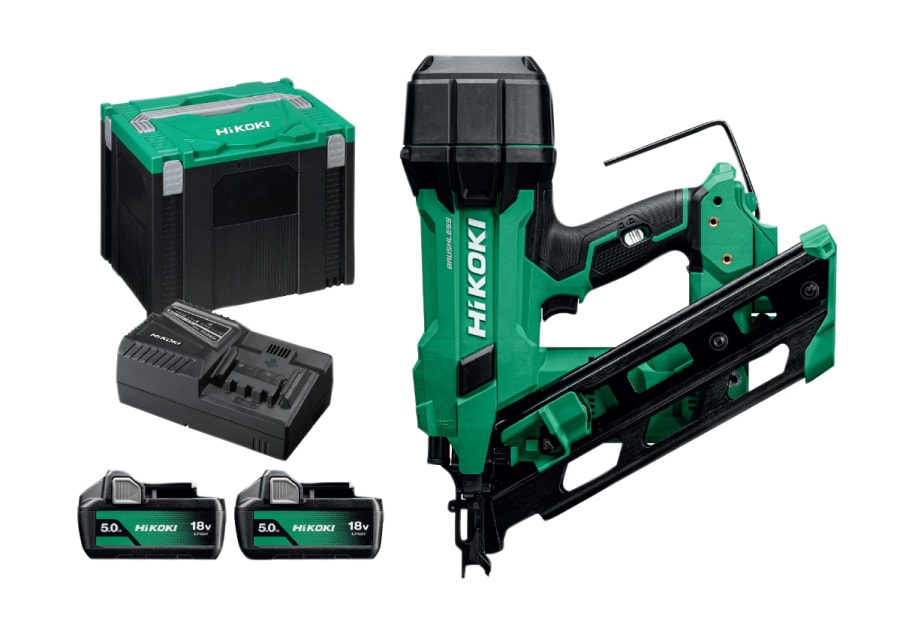 Hikoki NR1890DCAJPZ 18V Framing Nailer with 2 × 5.0Ah Batteries