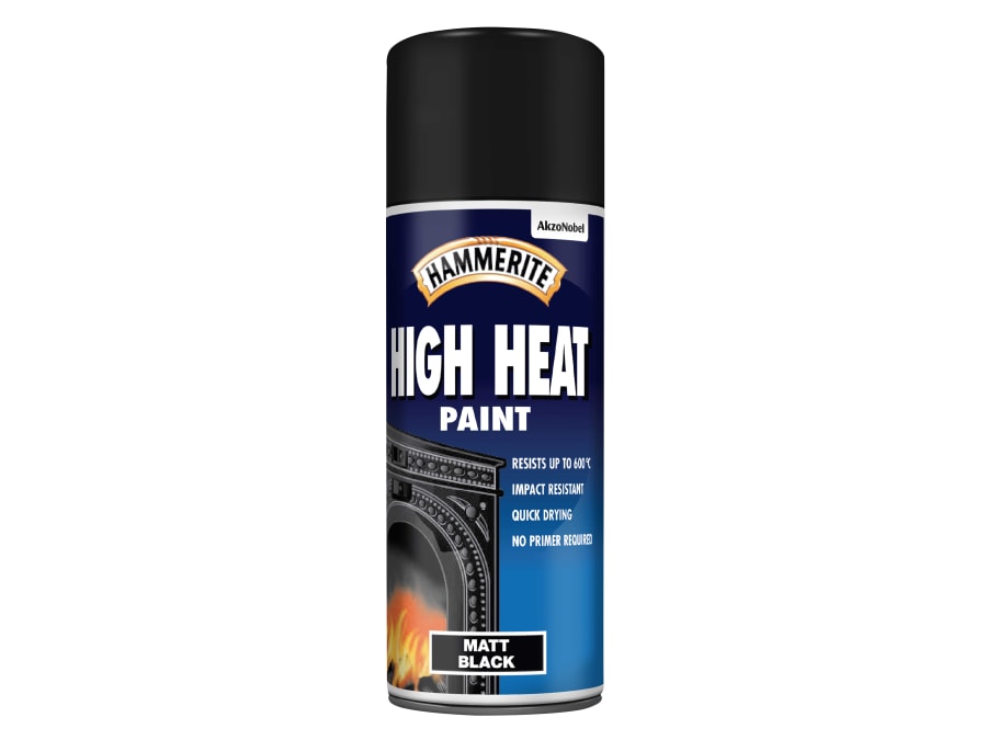 Hammerite 5092866 High Heat Paint Aerosol Black 400ml